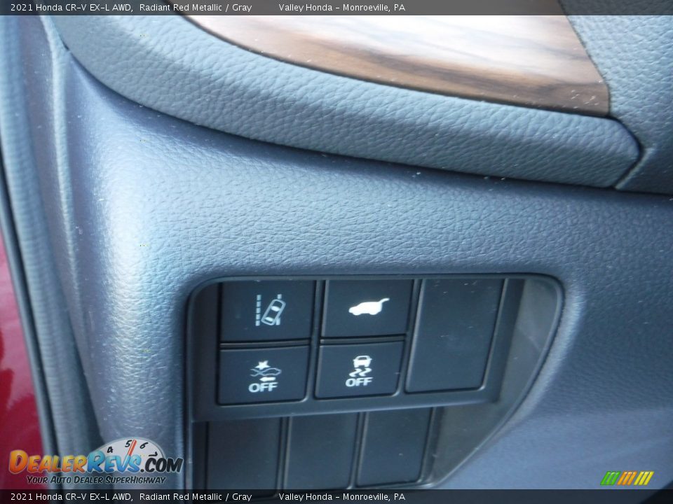 2021 Honda CR-V EX-L AWD Radiant Red Metallic / Gray Photo #15