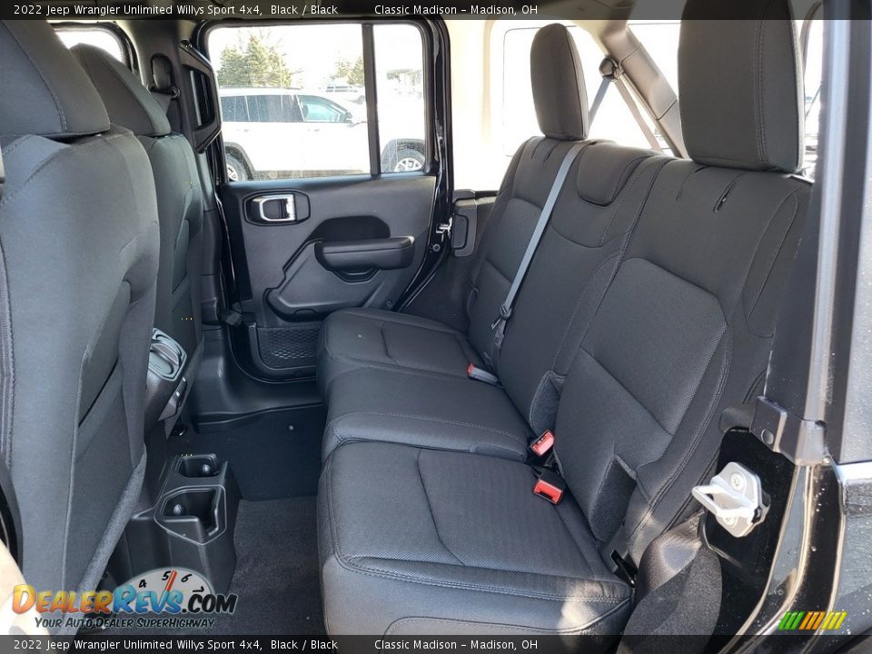 2022 Jeep Wrangler Unlimited Willys Sport 4x4 Black / Black Photo #6