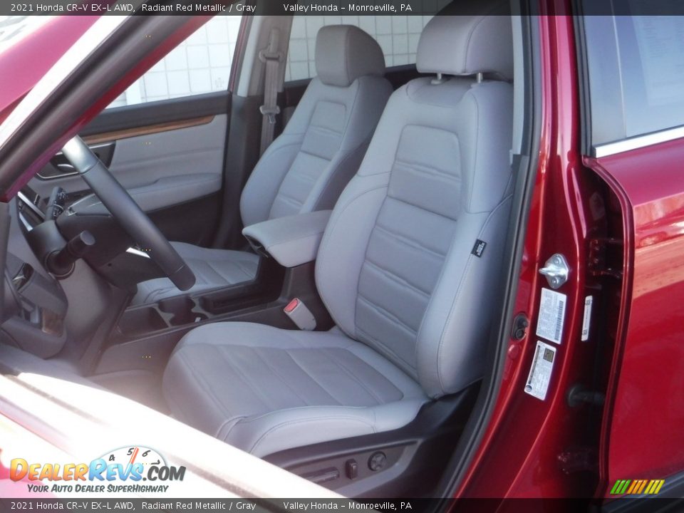2021 Honda CR-V EX-L AWD Radiant Red Metallic / Gray Photo #16