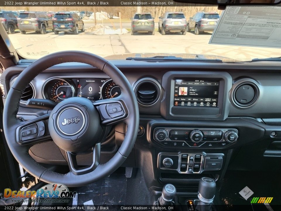 2022 Jeep Wrangler Unlimited Willys Sport 4x4 Black / Black Photo #7