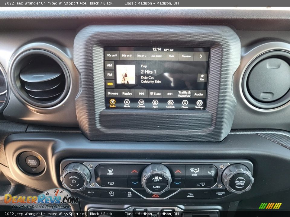 2022 Jeep Wrangler Unlimited Willys Sport 4x4 Black / Black Photo #8