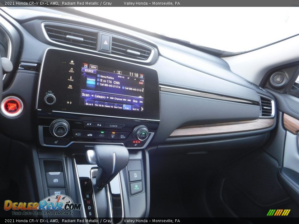 2021 Honda CR-V EX-L AWD Radiant Red Metallic / Gray Photo #18