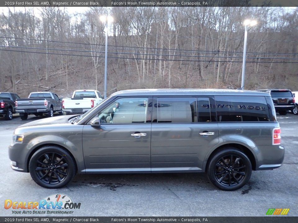 2019 Ford Flex SEL AWD Magnetic / Charcoal Black Photo #6