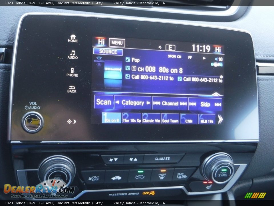 2021 Honda CR-V EX-L AWD Radiant Red Metallic / Gray Photo #19
