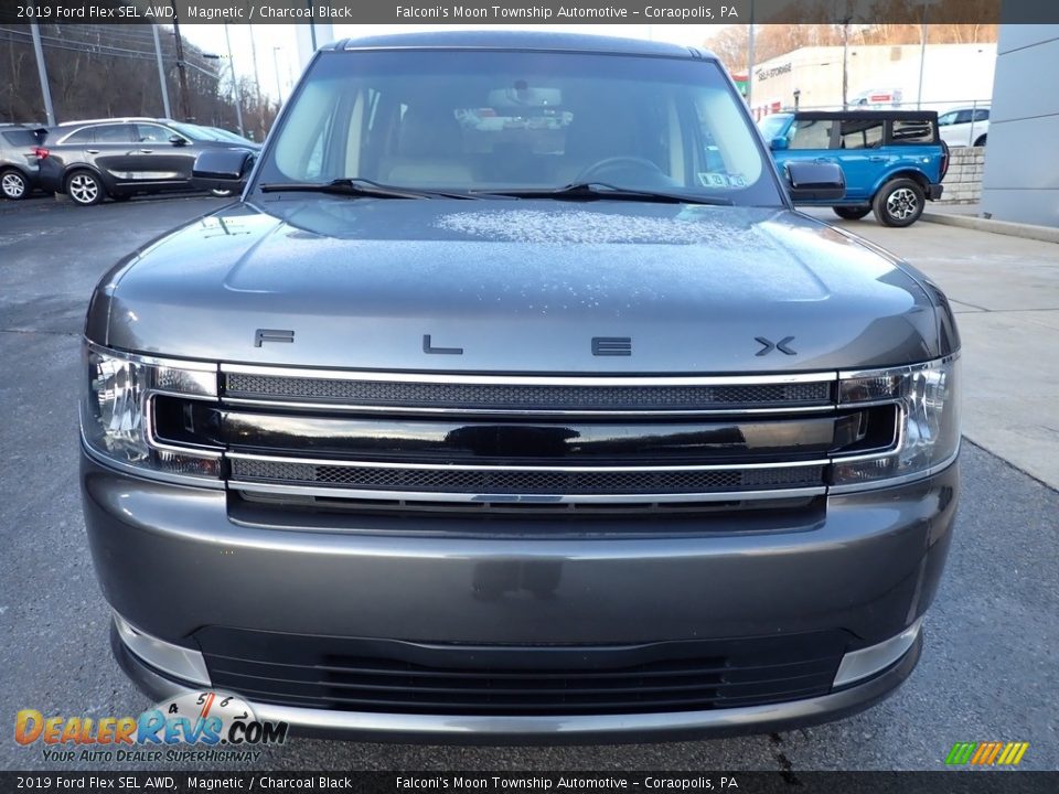 2019 Ford Flex SEL AWD Magnetic / Charcoal Black Photo #8