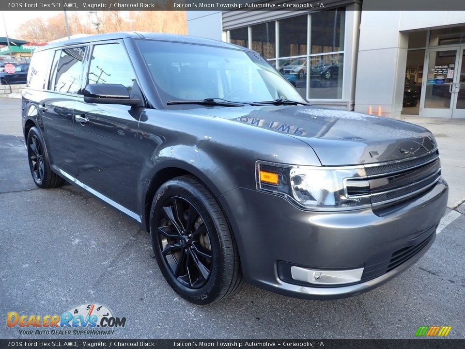 2019 Ford Flex SEL AWD Magnetic / Charcoal Black Photo #9