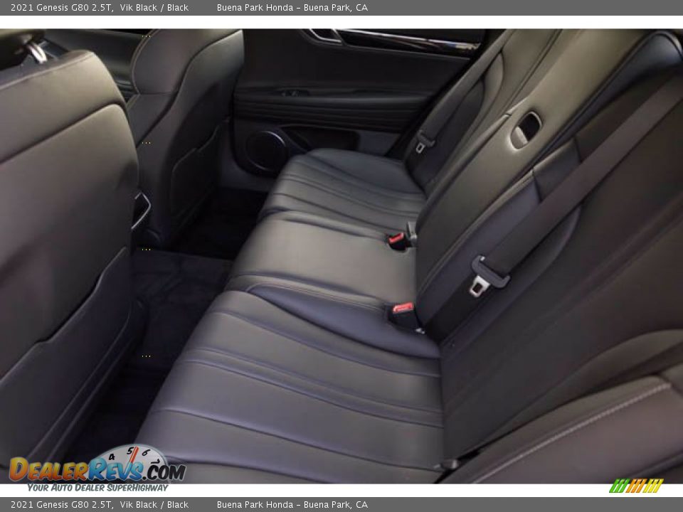 Rear Seat of 2021 Genesis G80 2.5T Photo #4