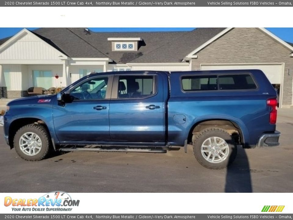 2020 Chevrolet Silverado 1500 LT Crew Cab 4x4 Northsky Blue Metallic / Gideon/­Very Dark Atmosphere Photo #1