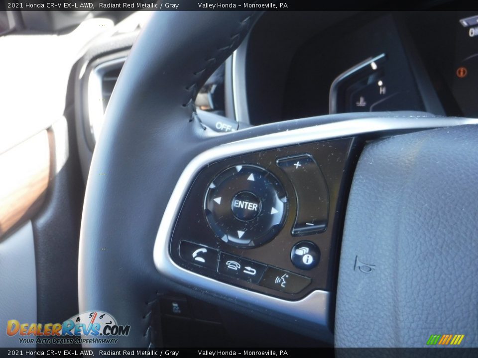 2021 Honda CR-V EX-L AWD Radiant Red Metallic / Gray Photo #23