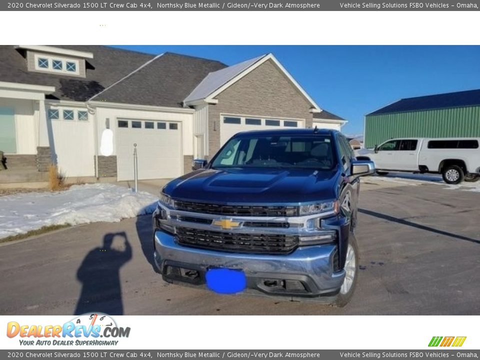 2020 Chevrolet Silverado 1500 LT Crew Cab 4x4 Northsky Blue Metallic / Gideon/­Very Dark Atmosphere Photo #2