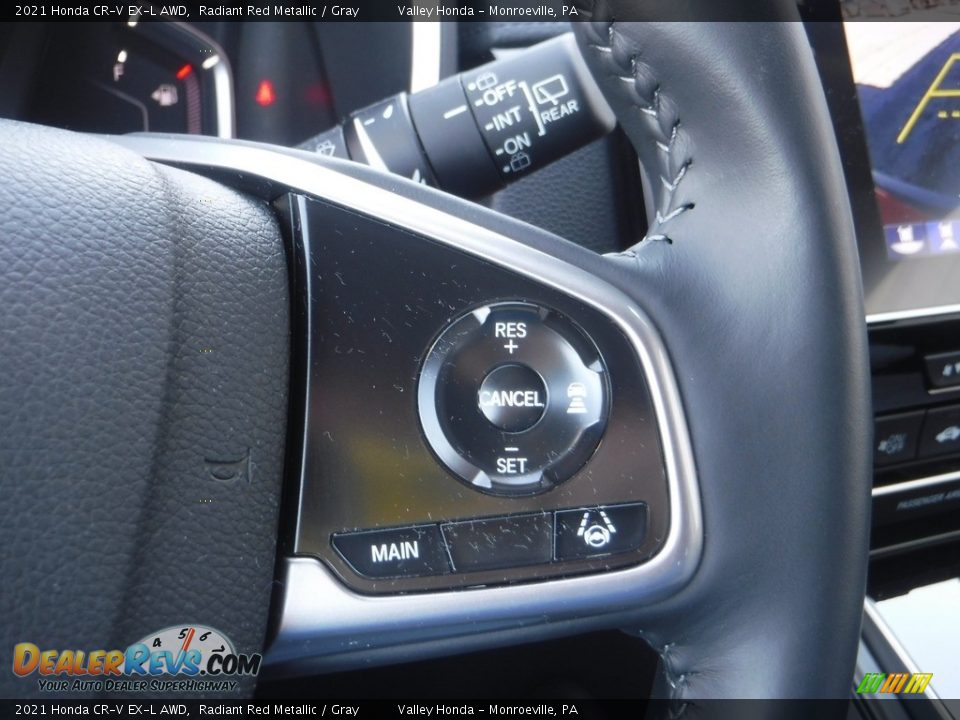 2021 Honda CR-V EX-L AWD Radiant Red Metallic / Gray Photo #24