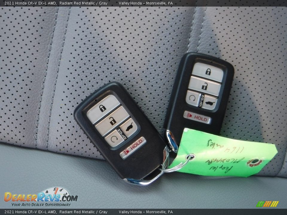 2021 Honda CR-V EX-L AWD Radiant Red Metallic / Gray Photo #25