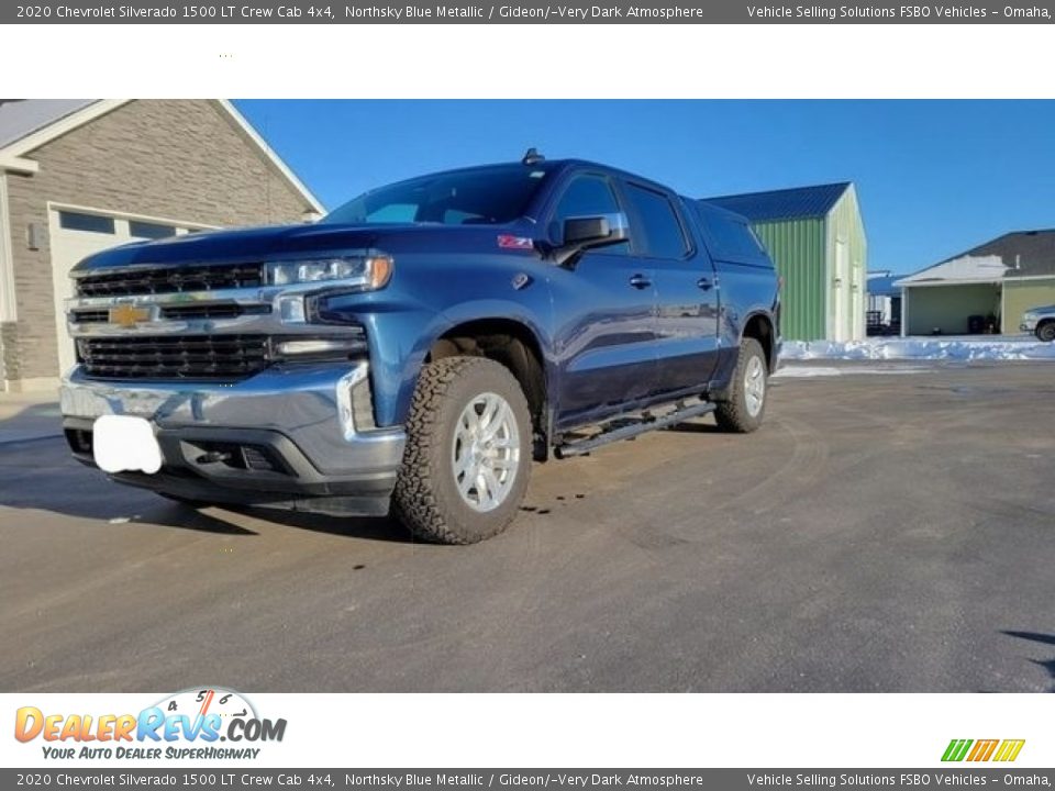 2020 Chevrolet Silverado 1500 LT Crew Cab 4x4 Northsky Blue Metallic / Gideon/­Very Dark Atmosphere Photo #9