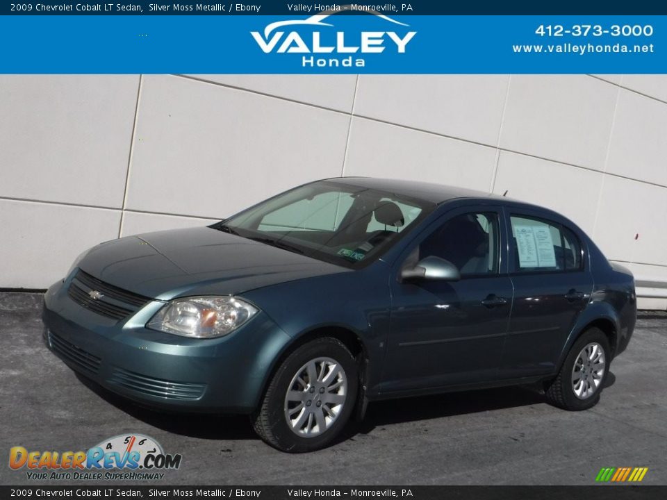 2009 Chevrolet Cobalt LT Sedan Silver Moss Metallic / Ebony Photo #1