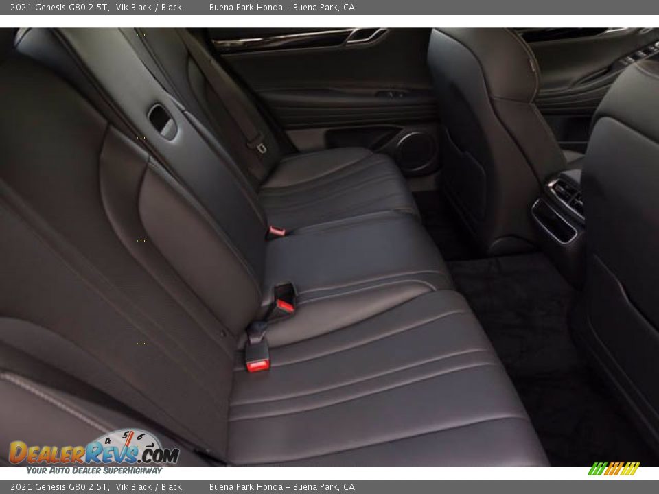 Rear Seat of 2021 Genesis G80 2.5T Photo #23