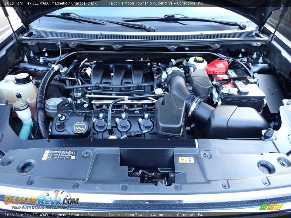 2019 Ford Flex SEL AWD Magnetic / Charcoal Black Photo #30