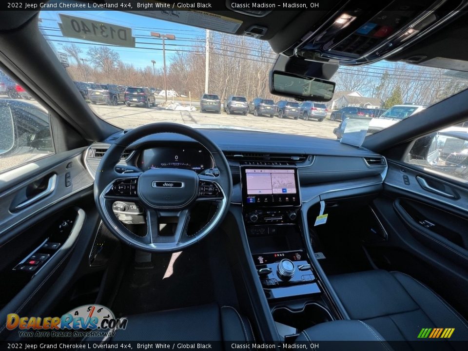 2022 Jeep Grand Cherokee L Overland 4x4 Bright White / Global Black Photo #5