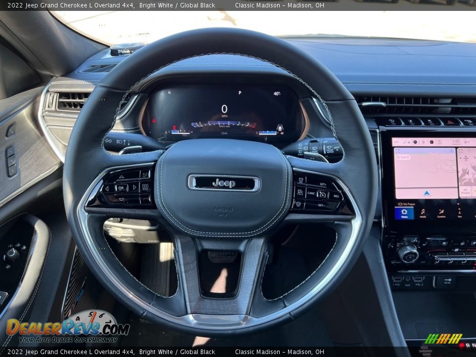 2022 Jeep Grand Cherokee L Overland 4x4 Bright White / Global Black Photo #6