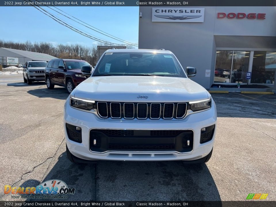 2022 Jeep Grand Cherokee L Overland 4x4 Bright White / Global Black Photo #8