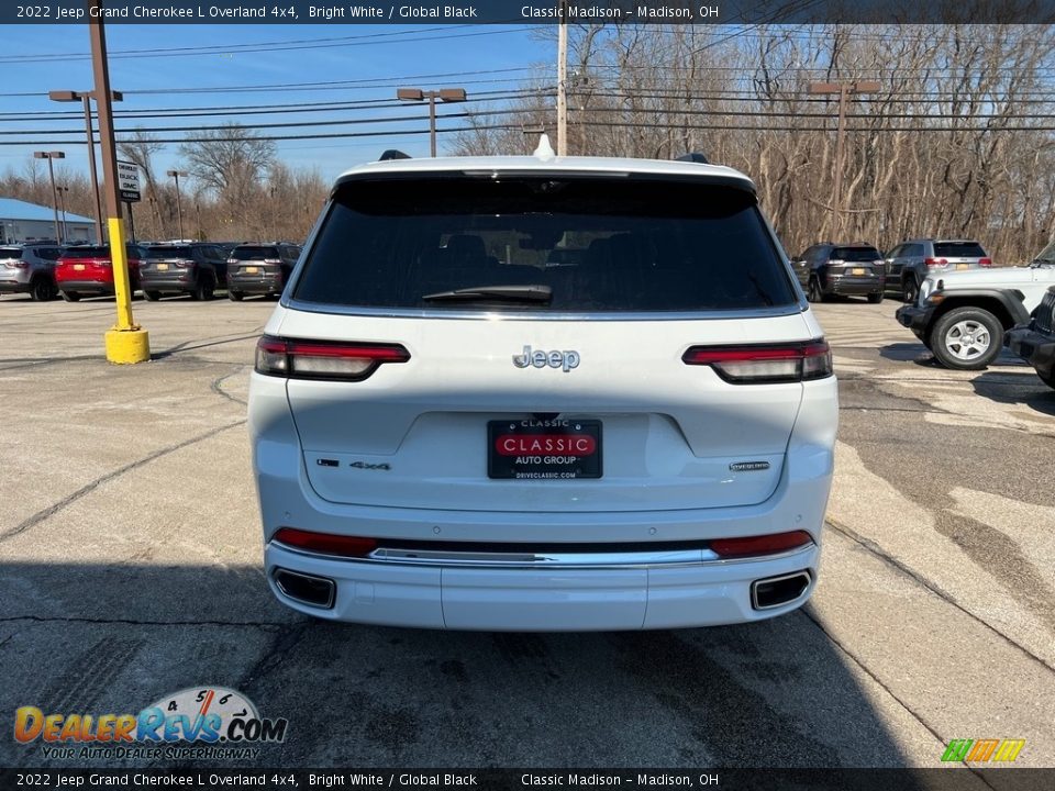 2022 Jeep Grand Cherokee L Overland 4x4 Bright White / Global Black Photo #11