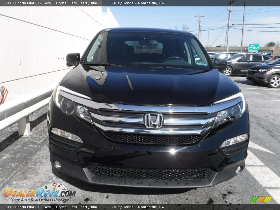 2018 Honda Pilot EX-L AWD Crystal Black Pearl / Black Photo #5