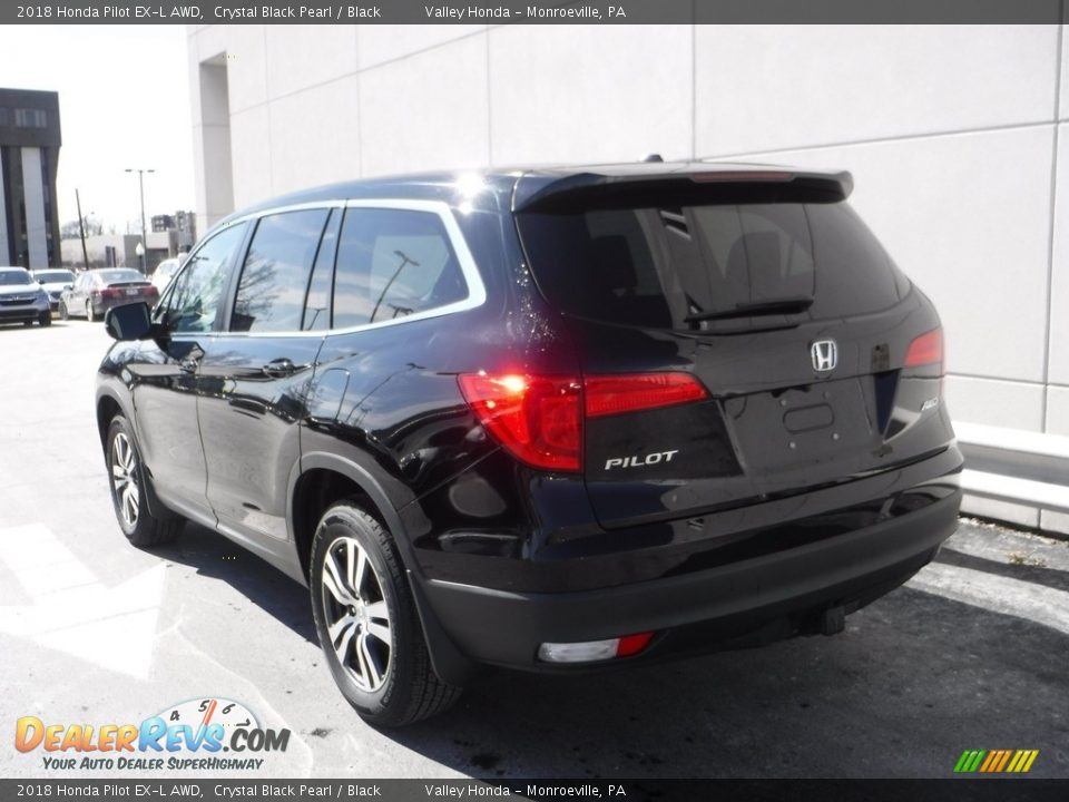 2018 Honda Pilot EX-L AWD Crystal Black Pearl / Black Photo #9