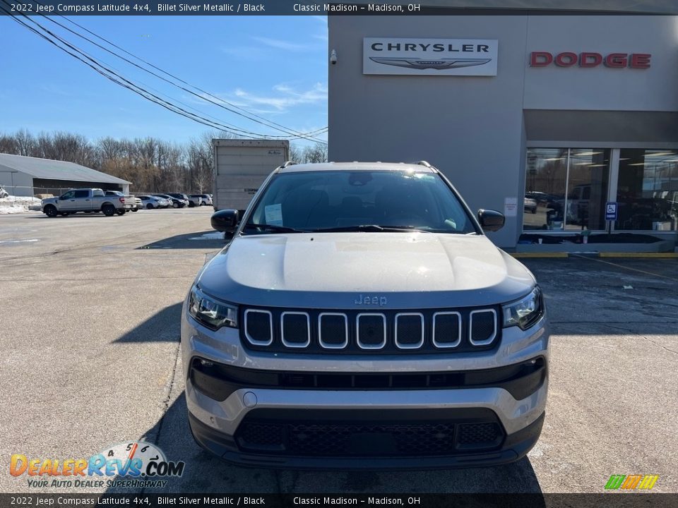 2022 Jeep Compass Latitude 4x4 Billet Silver Metallic / Black Photo #7