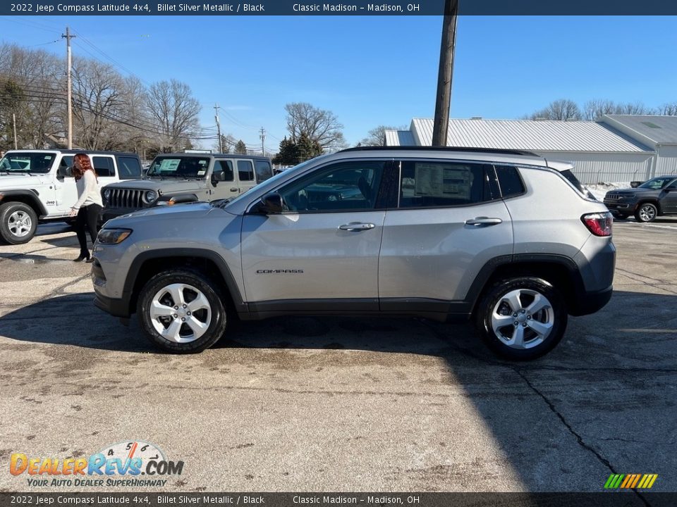 2022 Jeep Compass Latitude 4x4 Billet Silver Metallic / Black Photo #8