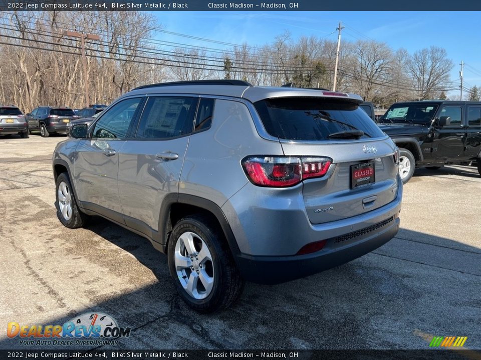 2022 Jeep Compass Latitude 4x4 Billet Silver Metallic / Black Photo #9