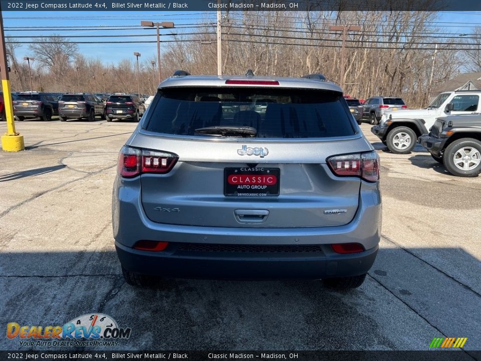 2022 Jeep Compass Latitude 4x4 Billet Silver Metallic / Black Photo #10
