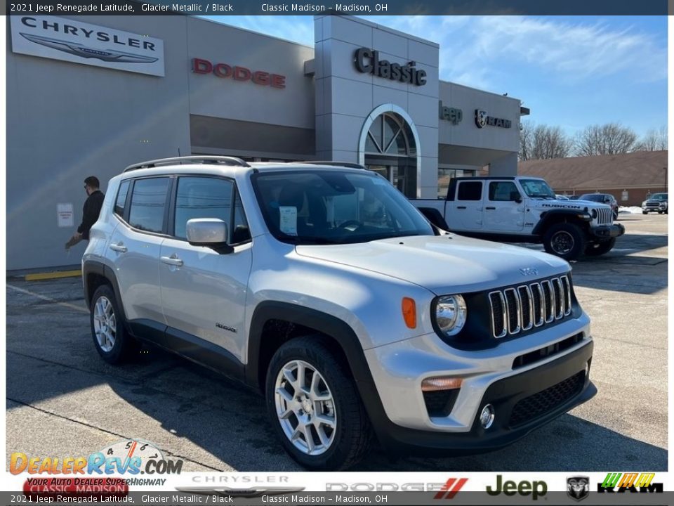 2021 Jeep Renegade Latitude Glacier Metallic / Black Photo #1