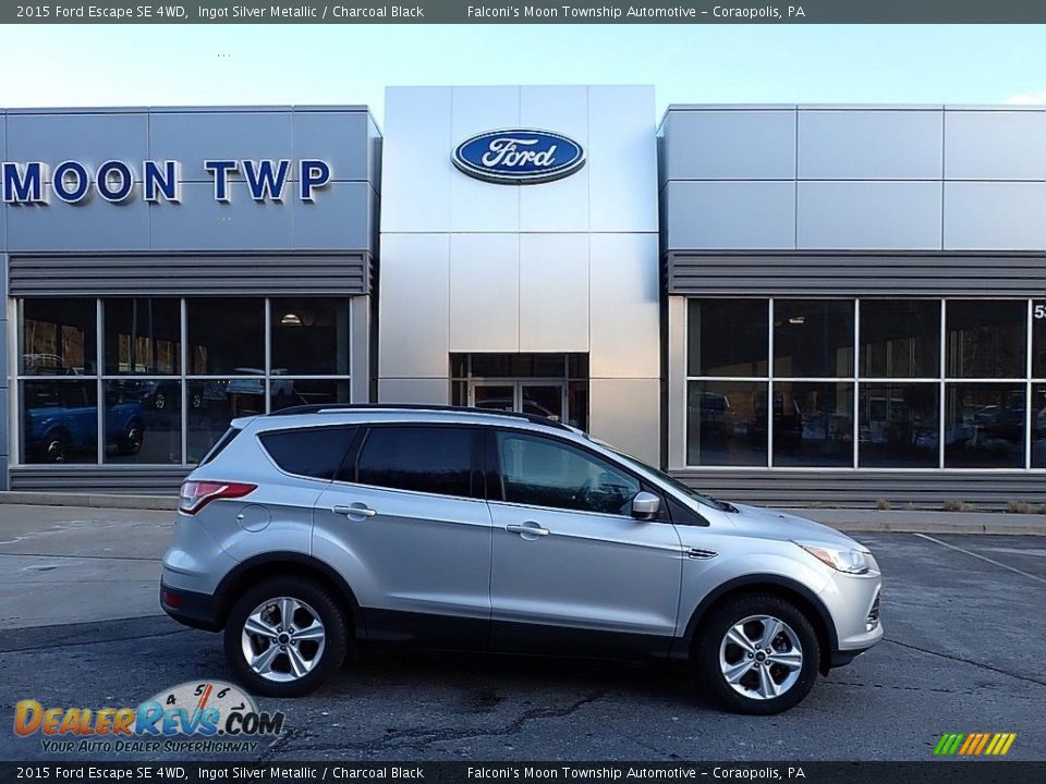 2015 Ford Escape SE 4WD Ingot Silver Metallic / Charcoal Black Photo #1