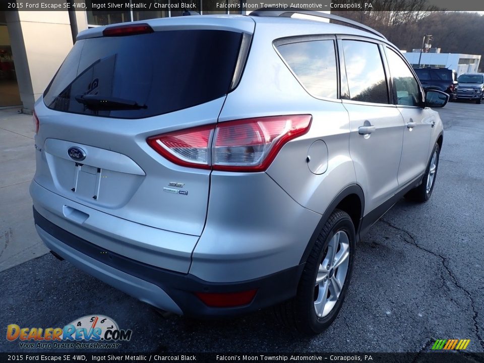 2015 Ford Escape SE 4WD Ingot Silver Metallic / Charcoal Black Photo #2