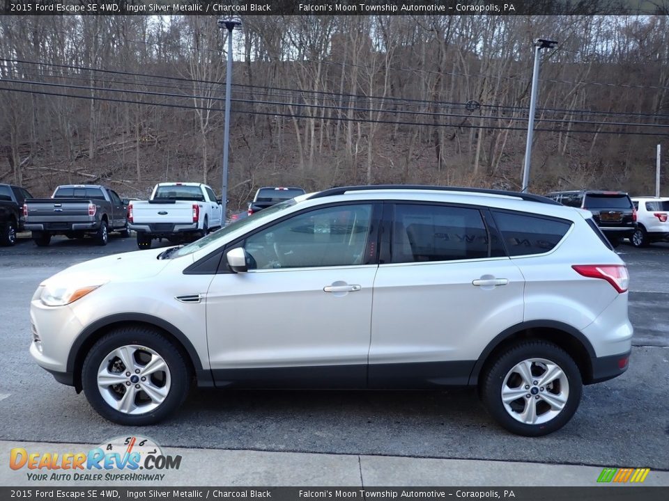 2015 Ford Escape SE 4WD Ingot Silver Metallic / Charcoal Black Photo #6