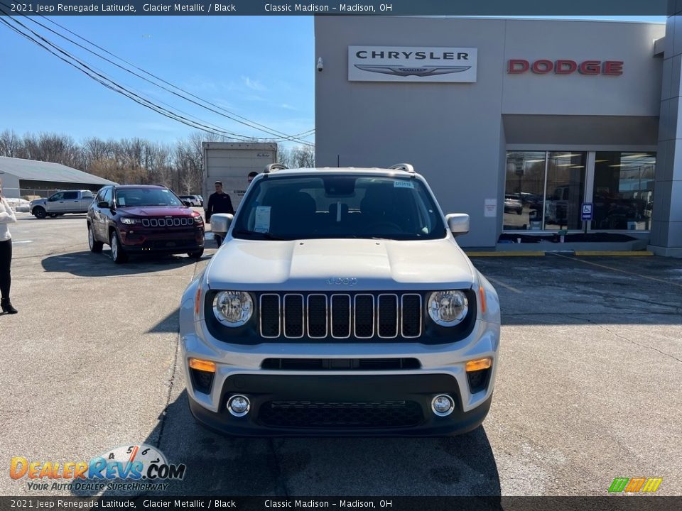 2021 Jeep Renegade Latitude Glacier Metallic / Black Photo #7