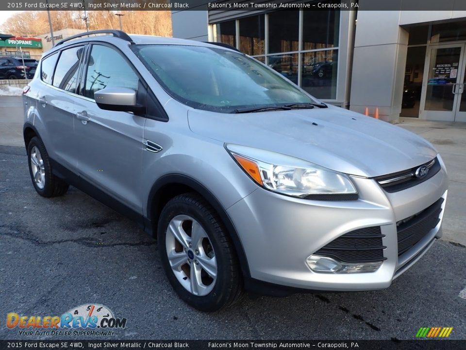 2015 Ford Escape SE 4WD Ingot Silver Metallic / Charcoal Black Photo #9