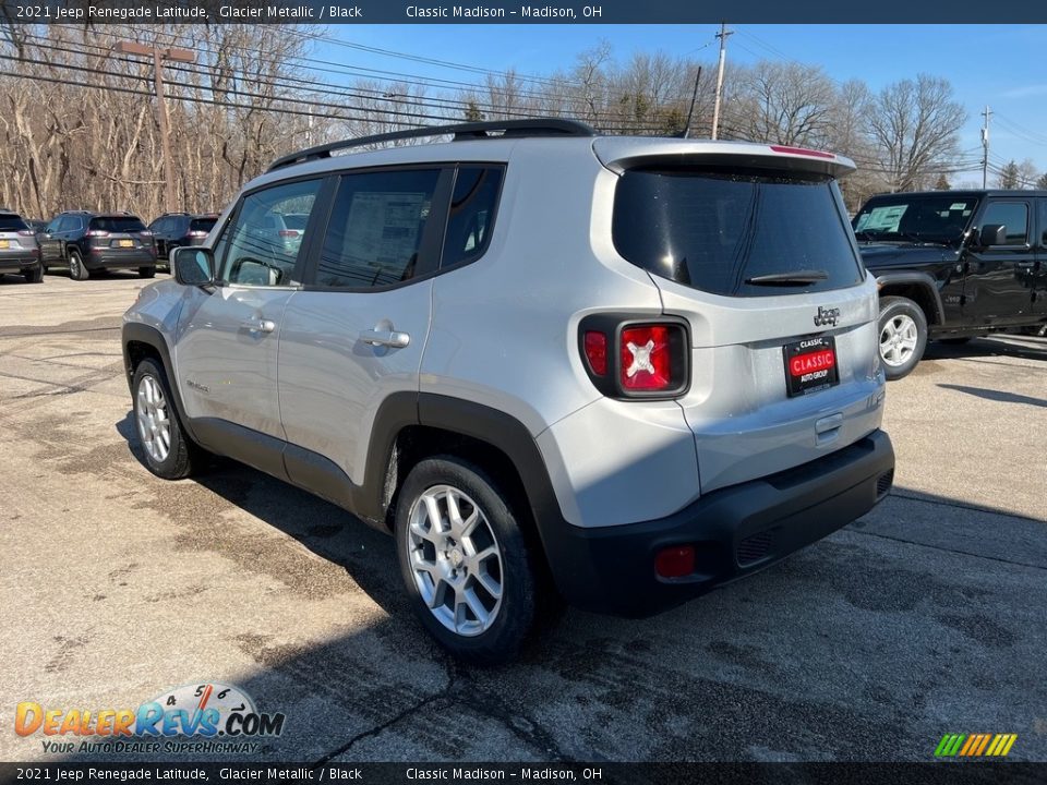 2021 Jeep Renegade Latitude Glacier Metallic / Black Photo #9