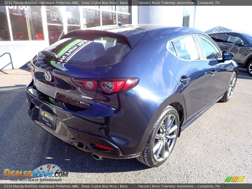 2019 Mazda MAZDA3 Hatchback Preferred AWD Deep Crystal Blue Mica / Black Photo #2