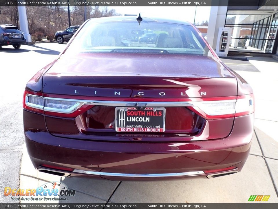 2019 Lincoln Continental Reserve AWD Burgundy Velvet Metallic / Cappuccino Photo #4