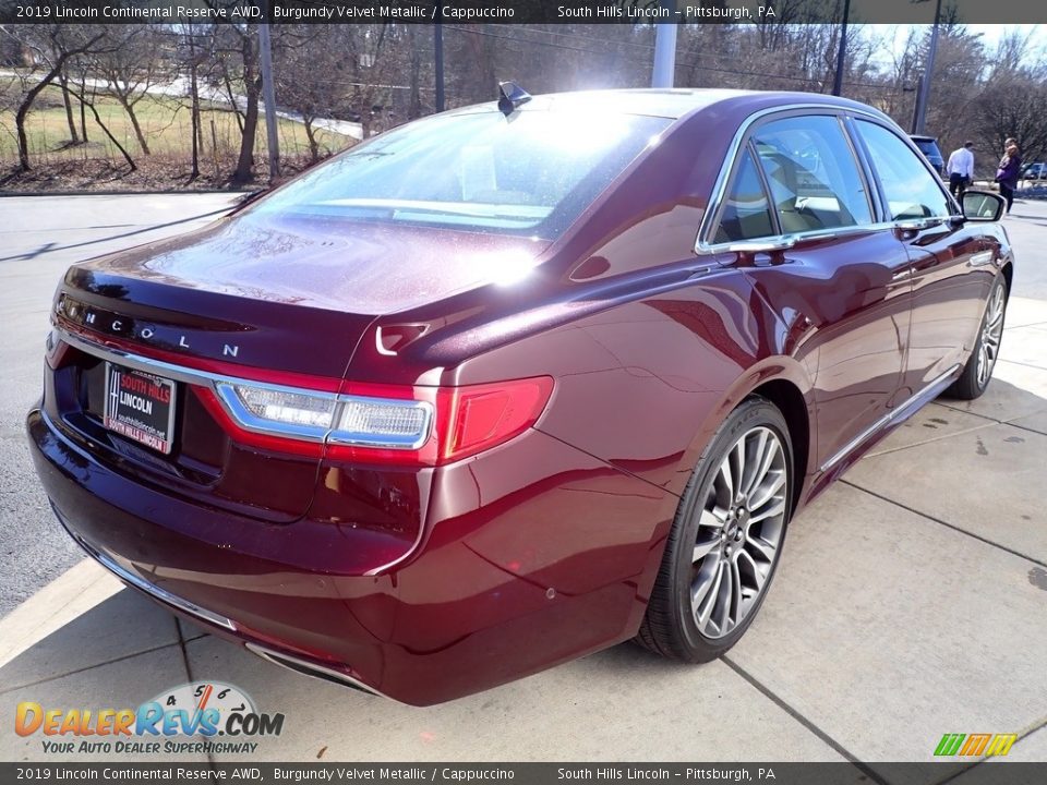 2019 Lincoln Continental Reserve AWD Burgundy Velvet Metallic / Cappuccino Photo #6