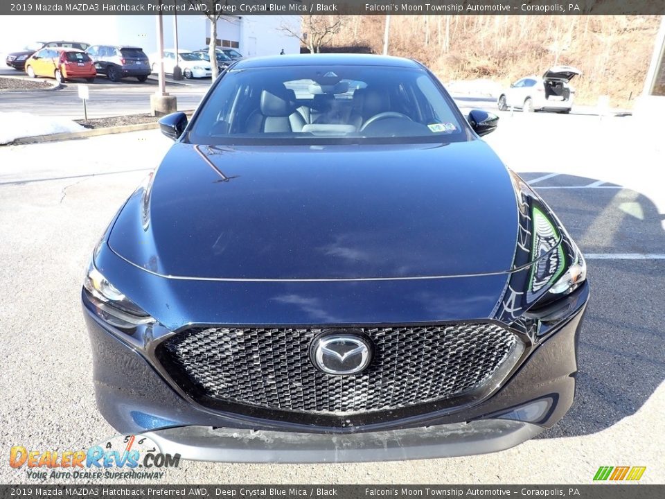 2019 Mazda MAZDA3 Hatchback Preferred AWD Deep Crystal Blue Mica / Black Photo #8