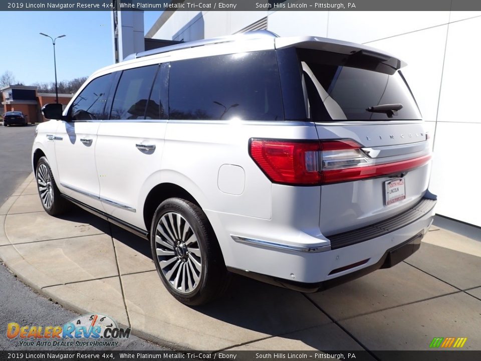 2019 Lincoln Navigator Reserve 4x4 White Platinum Metallic Tri-Coat / Ebony Photo #3