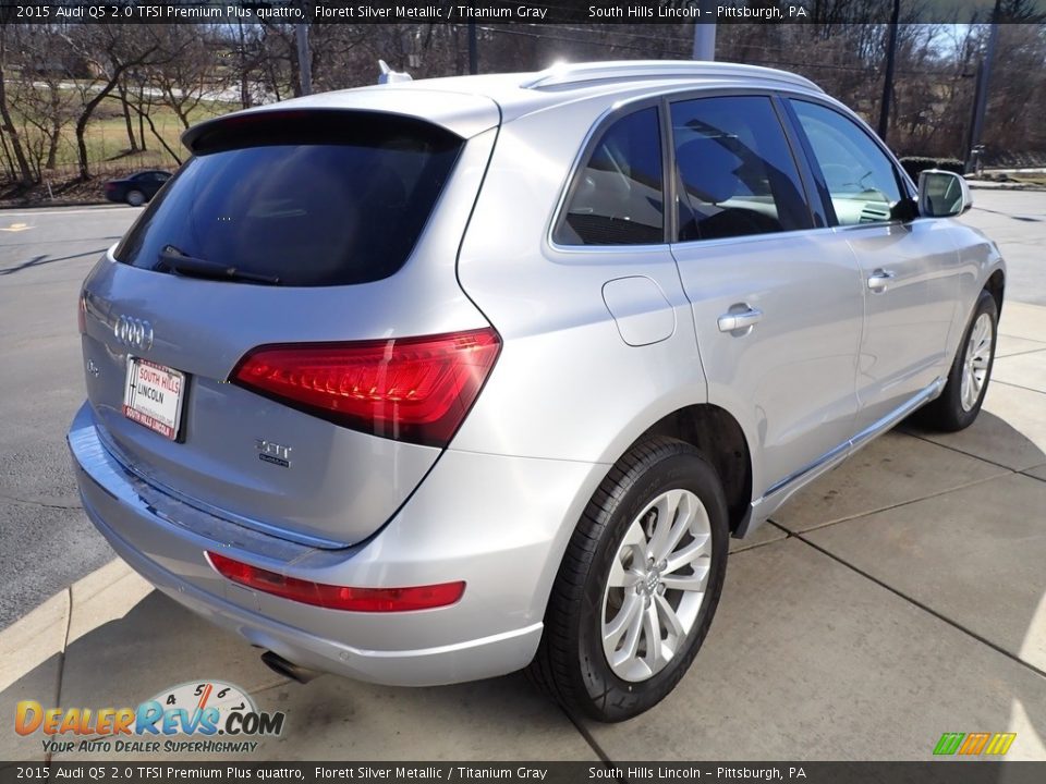 2015 Audi Q5 2.0 TFSI Premium Plus quattro Florett Silver Metallic / Titanium Gray Photo #6