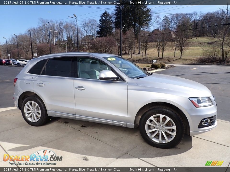 2015 Audi Q5 2.0 TFSI Premium Plus quattro Florett Silver Metallic / Titanium Gray Photo #7