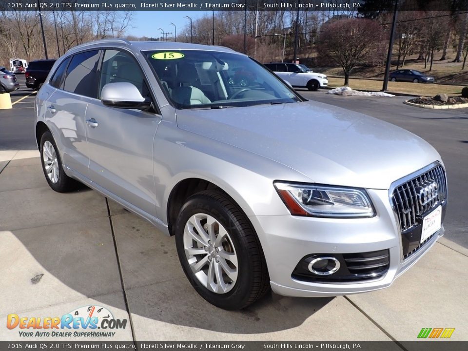 2015 Audi Q5 2.0 TFSI Premium Plus quattro Florett Silver Metallic / Titanium Gray Photo #8