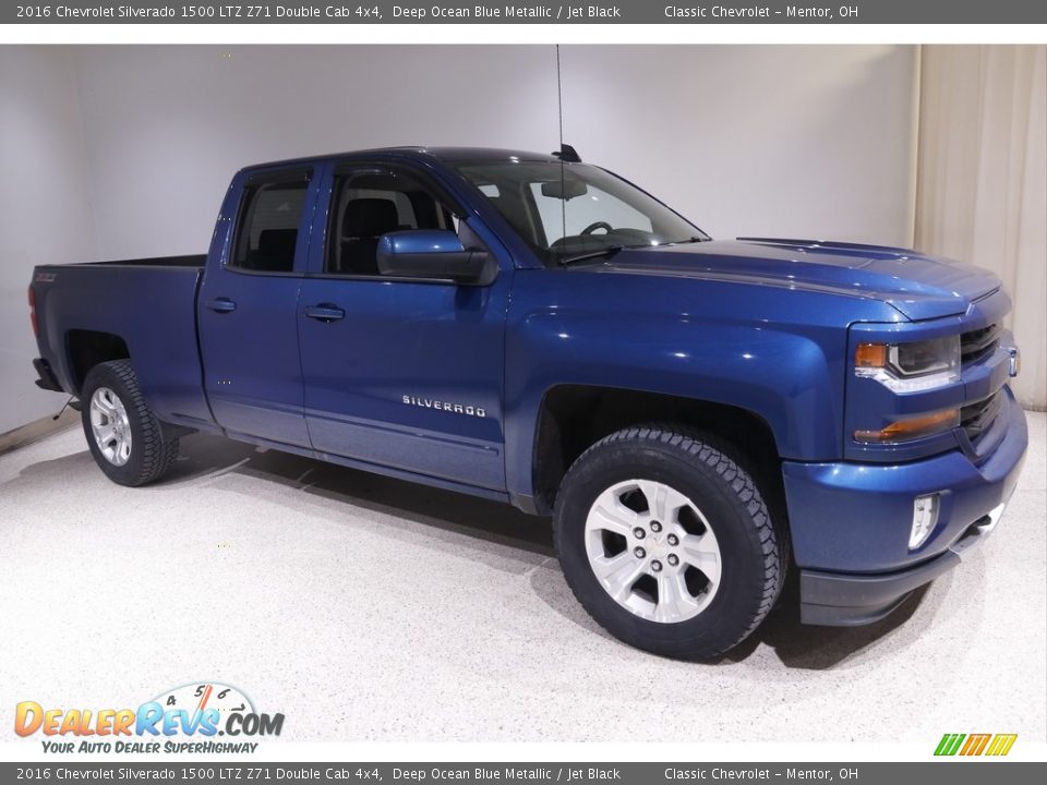 Deep Ocean Blue Metallic 2016 Chevrolet Silverado 1500 LTZ Z71 Double Cab 4x4 Photo #1