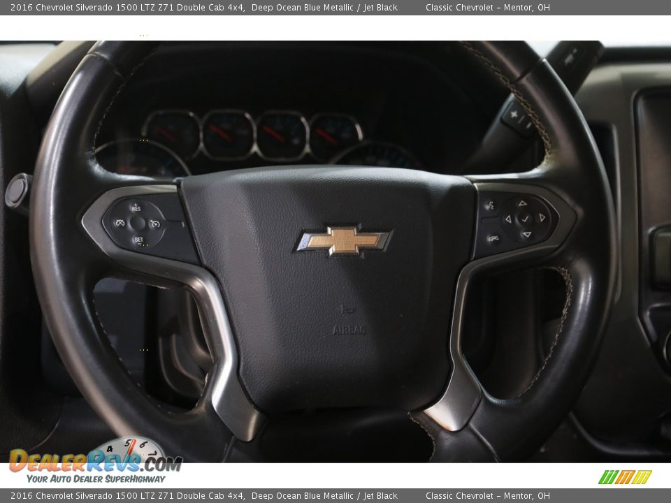 2016 Chevrolet Silverado 1500 LTZ Z71 Double Cab 4x4 Steering Wheel Photo #8