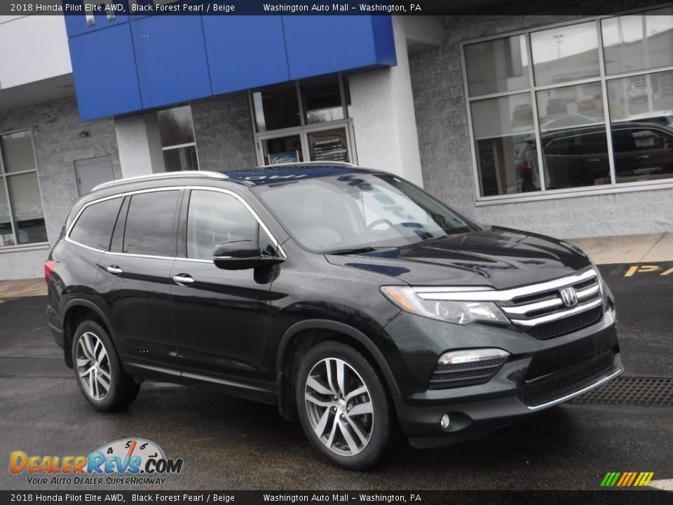 Front 3/4 View of 2018 Honda Pilot Elite AWD Photo #1