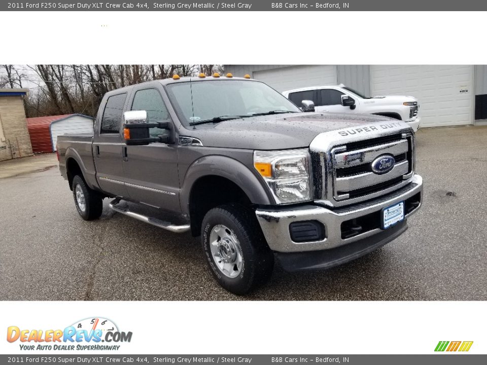 2011 Ford F250 Super Duty XLT Crew Cab 4x4 Sterling Grey Metallic / Steel Gray Photo #2