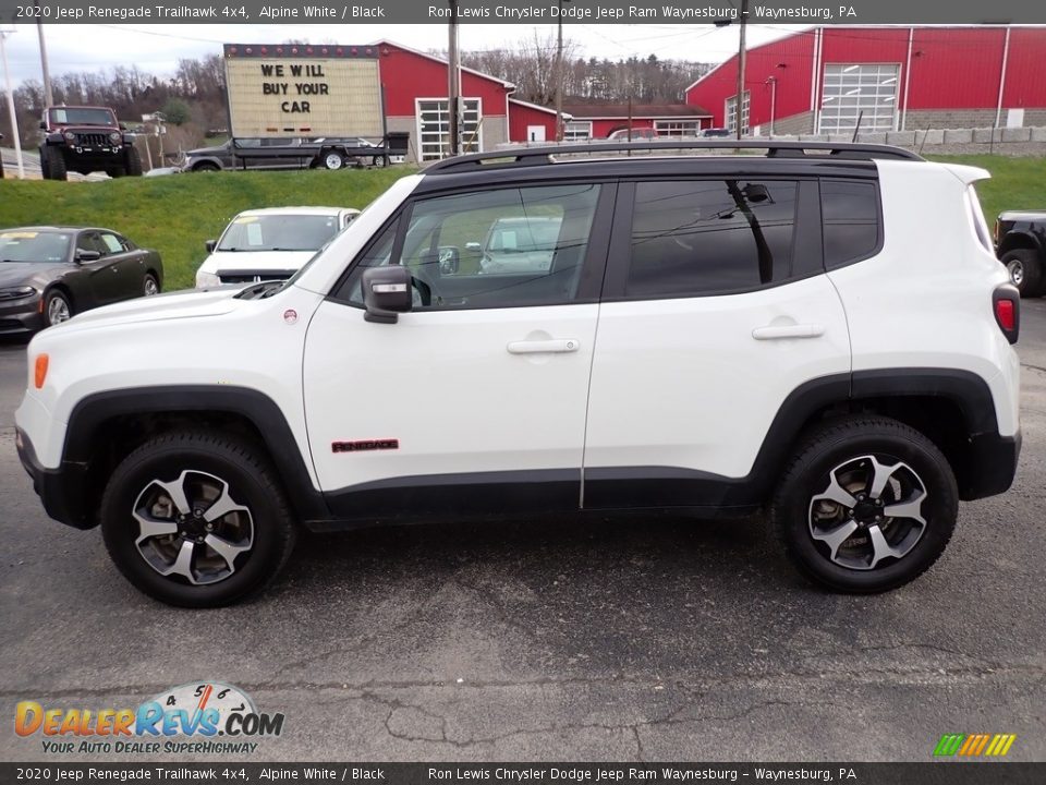 2020 Jeep Renegade Trailhawk 4x4 Alpine White / Black Photo #2